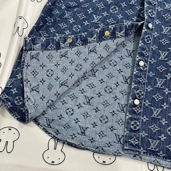Louis Vuitton Denim Print Shirt - Picture 5 of 7